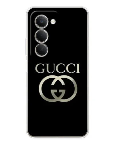 Чохол для Xiaomi Redmi 15 з картинкою «Gucci — золото на чорному» Чохол для Xiaomi Redmi 15 з картинкою «Gucci — золото на чорному»