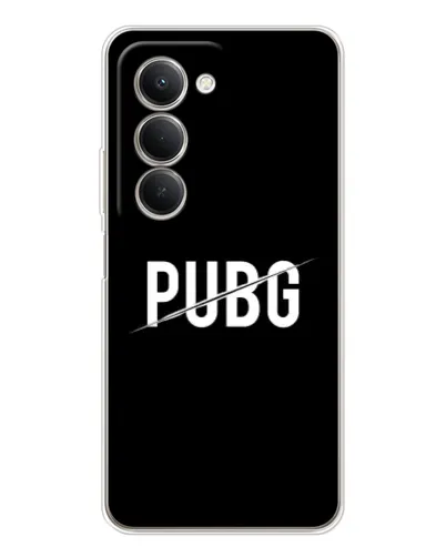 Чехол для Xiaomi Redmi 15 с картинкой «PUBG — белый логотип»