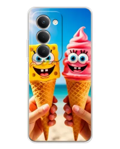 Чехол для Xiaomi Redmi 15 с картинкой «Спанч Боб мороженое» Чехол для Xiaomi Redmi 15 с картинкой «Спанч Боб мороженое»