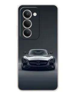 Чехол для Xiaomi Redmi 15 с картинкой «Mercedes на черном»