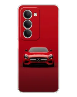 Чехол для Xiaomi Redmi 15 с картинкой «Красный Mercedes AMG»