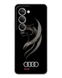 Чехол для Xiaomi Redmi 15 с картинкой «Графика — пантера и Audi»