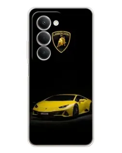 Чехол для Xiaomi Redmi 15 с картинкой «Lamborghini желтый акцент»