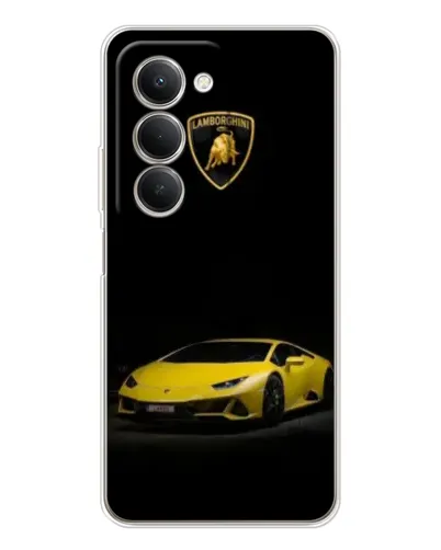 Чехол для Xiaomi Redmi 15 с картинкой «Lamborghini желтый акцент»