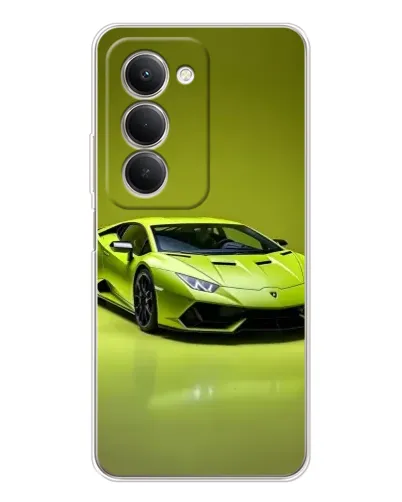 Чехол для Xiaomi Redmi 15 с картинкой «Салатовый Lamborghini Huracan»