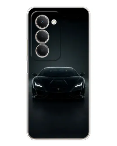 Чехол для Xiaomi Redmi 15 с картинкой «Черный Lamborghini Aventador»