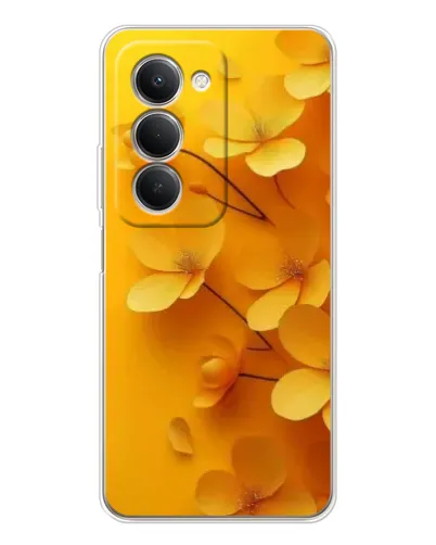 Чехол для Xiaomi Redmi 15 с картинкой «Золотые лепестки»