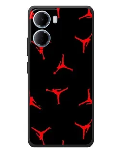 Чохол для Xiaomi Redmi 15a з картинкою «Jordan Red Pattern»