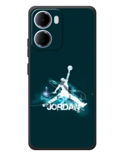 Чохол для Xiaomi Redmi 15a з картинкою «Jordan Blue Fire»