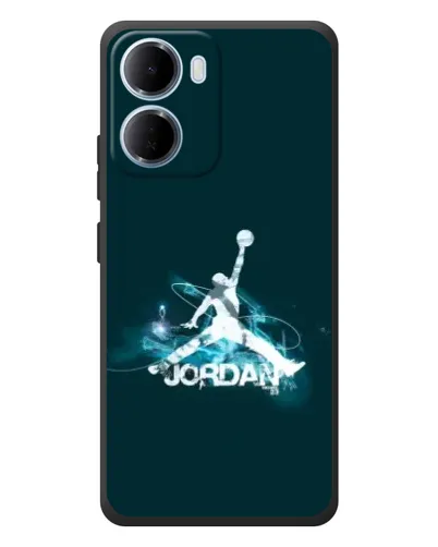 Чохол для Xiaomi Redmi 15a з картинкою «Jordan Blue Fire»