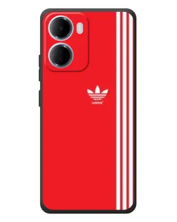 Чохол для Xiaomi Redmi 15a з картинкою «Червоний мінімалізм Adidas»
