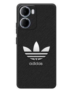Чохол для Xiaomi Redmi 15a з картинкою «Adidas Карбонова текстура»