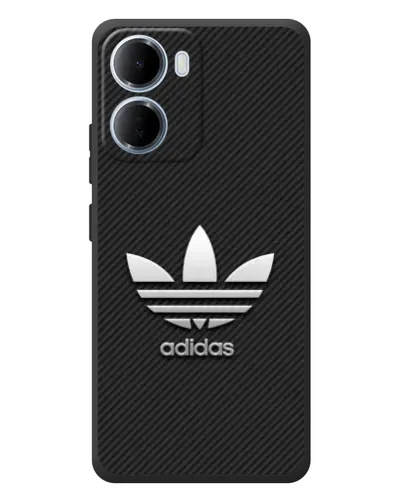 Чохол для Xiaomi Redmi 15a з картинкою «Adidas Карбонова текстура»