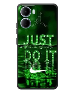 Чохол для Xiaomi Redmi 15a з картинкою «Зелений неоновий Nike»
