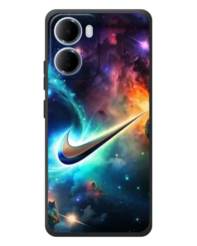Чохол для Xiaomi Redmi 15a з картинкою «Космічний Nike Swoosh»