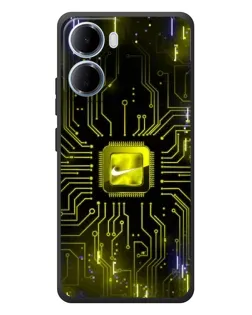 Чохол для Xiaomi Redmi 15a з картинкою «Nike — золота іскра»