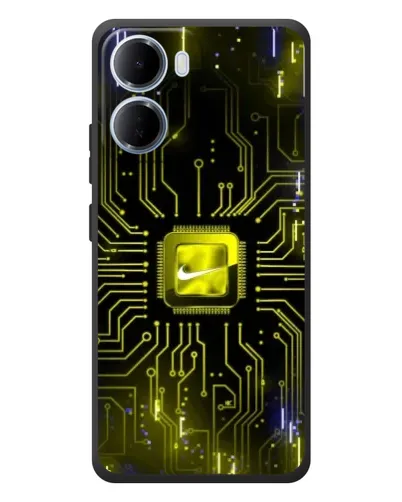 Чохол для Xiaomi Redmi 15a з картинкою «Nike — золота іскра»