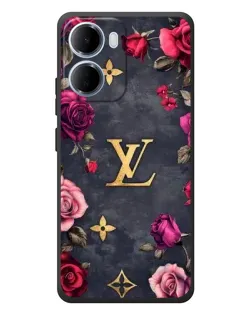 Чохол для Xiaomi Redmi 15a з картинкою «Квітковий Louis Vuitton»