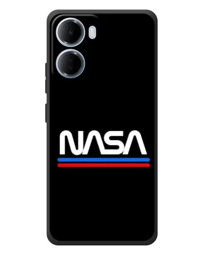 Чохол для Xiaomi Redmi 15a з картинкою «NASA — класика Red Blue»