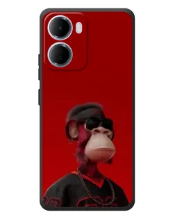 Чохол для Xiaomi Redmi 15a з картинкою «Bored Ape в червоному»