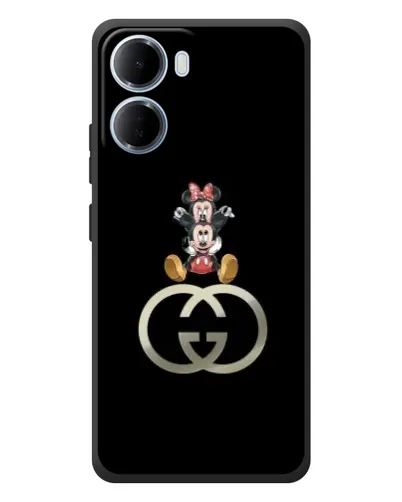 Чохол для Xiaomi Redmi 15a з картинкою «Мінні Маус на лого»