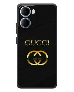 Чохол для Xiaomi Redmi 15a з картинкою «Золотий логотип Gucci»
