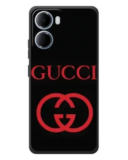 Чохол для Xiaomi Redmi 15a з картинкою «Gucci — червоний логотип»