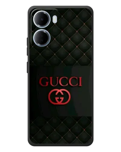 Чохол для Xiaomi Redmi 15a з картинкою «Gucci — стьобаний чорний»