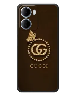 Чохол для Xiaomi Redmi 15a з картинкою «Gucci — золотий метелик»