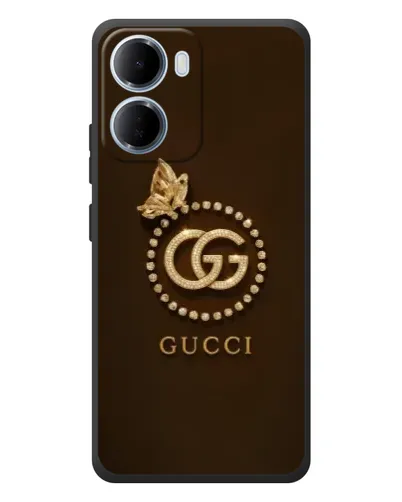 Чохол для Xiaomi Redmi 15a з картинкою «Gucci — золотий метелик»