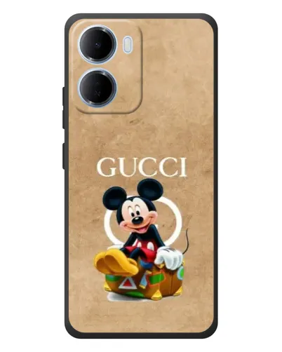 Чохол для Xiaomi Redmi 15a з картинкою «Міккі Маус Gucci — крафт»
