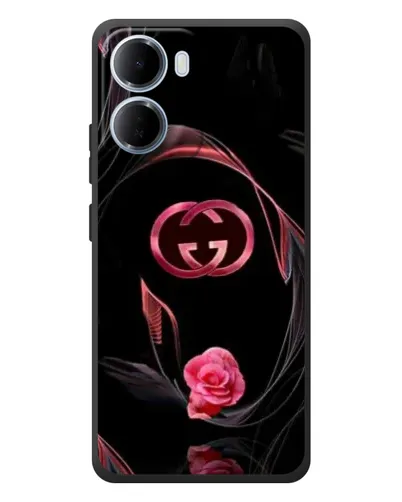 Чохол для Xiaomi Redmi 15a з картинкою «Gucci — неонова троянда»