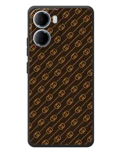 Чохол для Xiaomi Redmi 15a з картинкою «Gucci — золоті діагоналі»