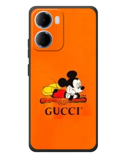 Чохол для Xiaomi Redmi 15a з картинкою «Міккі Маус Gucci — помаранч»
