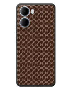 Чохол для Xiaomi Redmi 15a з картинкою «Gucci — шоколадна сітка» Чохол для Xiaomi Redmi 15a з картинкою «Gucci — шоколадна сітка»