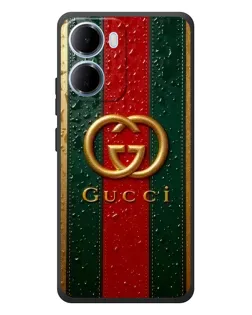 Чохол для Xiaomi Redmi 15a з картинкою «Gucci — фірмова смуга та золото» Чохол для Xiaomi Redmi 15a з картинкою «Gucci — фірмова смуга та золото»
