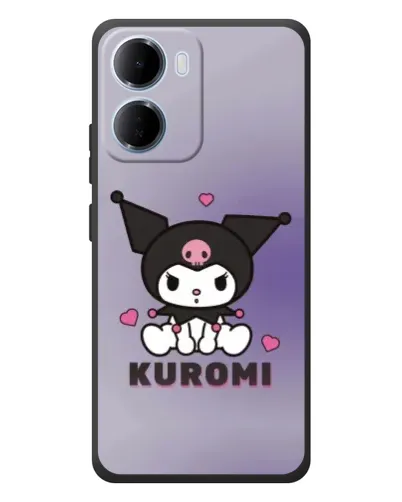 Чохол для Xiaomi Redmi 15a з картинкою «Kuromi — фіолетовий арт»