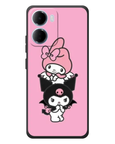 Чохол для Xiaomi Redmi 15a з картинкою «Тріо My Melody та Kuromi»