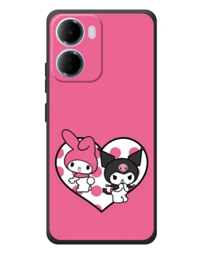 Чохол для Xiaomi Redmi 15a з картинкою «Kuromi та My Melody»