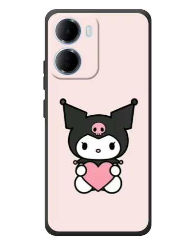 Чохол для Xiaomi Redmi 15a з картинкою «Kuromi та серце»