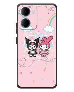 Чохол для Xiaomi Redmi 15a з картинкою «My Melody та Kuromi»