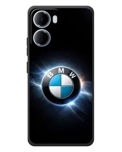 Чохол для Xiaomi Redmi 15a з картинкою «BMW — неонове сяйво»