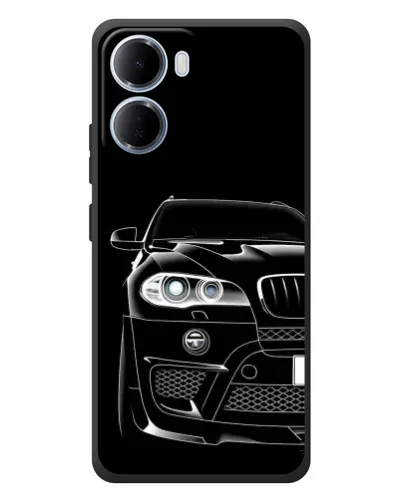 Чохол для Xiaomi Redmi 15a з картинкою «Темний силует BMW»