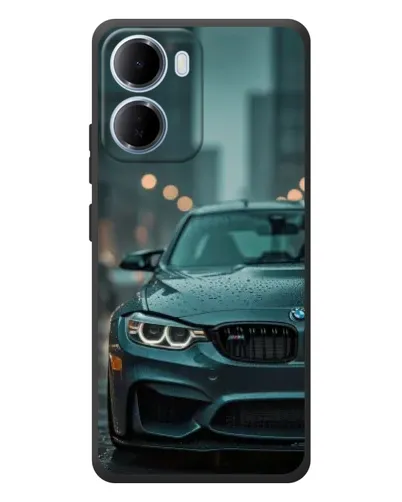 Чохол для Xiaomi Redmi 15a з картинкою «BMW у вогнях міста»