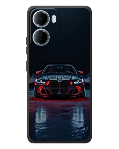 Чохол для Xiaomi Redmi 15a з картинкою «BMW на мокрій дорозі»