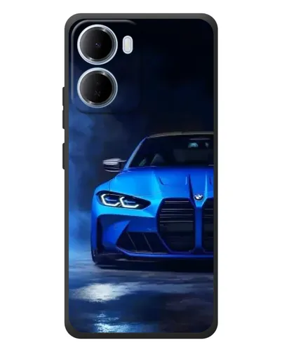 Чохол для Xiaomi Redmi 15a з картинкою «Блакитна BMW M4»