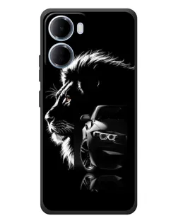 Чохол для Xiaomi Redmi 15a з картинкою «BMW та лев»