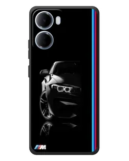 Чохол для Xiaomi Redmi 15a з картинкою «Силует BMW в темряві»