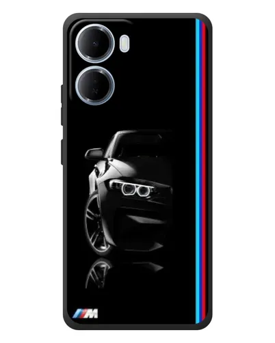 Чохол для Xiaomi Redmi 15a з картинкою «Силует BMW в темряві»