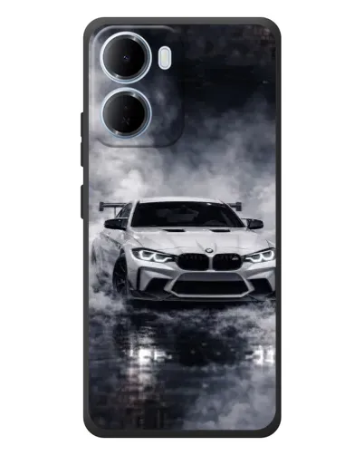Чохол для Xiaomi Redmi 15a з картинкою «BMW крізь туман»